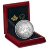 Image 1 : 2017 $50 Maple Leaves in Motion - Pure Silver Convex Coin.  Tax Exempt.
