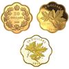Image 1 : 2018 $20 Iconic Maple Leaves, 2019 & 2020 -  Lot of 3 Pure Silver Coins.  Tax Exempt.