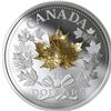 Image 1 : 2019 $15 Fine Silver Coin- Golden Maple Leaf.