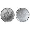Image 1 : 2021 $5 Silver Maple Leaf: W Mint Mark & 2020 $5 Silver Maple Leaf - W Mint Mark (Winnipeg) - Lot of