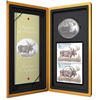 Image 1 : 2004 $5 Canadian Wildlife: The Majestic Moose - Pure Silver Coin and Stamp Set.  Tax Exempt.
