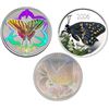 Image 1 : 2004 50¬¢ Tiger Swallowtail Butterfly(2), 2005 Fritillary butterfly & 2004 Tier Swallow Tail.  Lot o