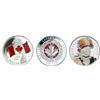 Image 1 : 2005 $1 Fine Silver Coin Canadas National Flag 40th Anniversary Enamelled, 2006 Limited Edition Proo