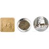 Image 1 : 2006 $3 Square Sterling Silver Coin- The Beaver, 2008 $4 Triceratops, and 2017 $10 Iconic Canada: Sp