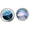 Image 1 : 2007 $30 Panoramic Picture-Niagara Falls, 2008 $30 IMAX, both in Sterling Silver.