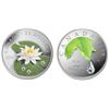 Image 1 : 2008 $20 Crystal Raindrop & 2010 $20 Water Lily - Lot of 2 Pure Silver Coins.  Tax Exempt.