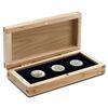 Image 1 : 2010 $5 Vancouver Maple Leaf Fine Silver 3-Coin Set.