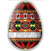 Image 1 : 2016 Canada $20 Traditional Ukrainian Pysanka - Fine Silver Coin.  Tax Exempt.