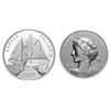 Image 1 : 2021 $1 Fine Silver Coin Peace Dollar, and Proof Dollar 100th Anniversary of Bluenose, lot of 2 coin