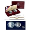 Image 1 : USA;  1983 $1 Proof 2-Coin Set & 1993 Bill of Rights Proof 2 Coin Sets.  Lot of 2 Sets.