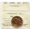 Image 2 : 1908-C Sovereign ICCS SPECIMEN-63, A nice and very scarce example with lovely reflective surfaces an