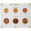 Image 1 : Complete Canada 1912, 1913, 1914 $5 & $10 Gold Coin Set. Includes 6 coins all EF or better.  Housed 