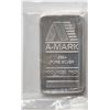 Image 1 : Silver Bar; 10 OZ Silver Bar .999 Fine Silver - A-Mark - Tax exempt