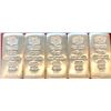 Image 1 : Silver Bars; 10 OZ Silver Bar -  Lot of 5 bars - 50 OZ total - .999 pure silver - Tax exempt