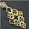 Image 1 : Gold Plated Silver Garnet Cz (1.4ct) Pendant (~weight 2.41g)