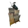 Image 3 : Pallet of Estate Items – Includes artificial Christmas trees, totes, luggage, household ite