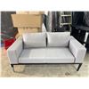 Image 2 : Modern Grey Loveseat Sofa - broken leg