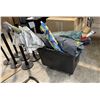 Image 1 : Camping Gear & Tools - Bin not included - Level, canopies, tarps, etc,