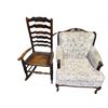 Image 1 : Vintage Ladder Back Rocking Chair and Armchair