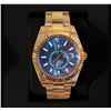 Image 1 : NEW ROLEX Sky-Dweller, Blue Green Dial, Rose Gold Bezel â€“ Super Clone. Brand New
