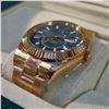 Image 3 : NEW ROLEX Sky-Dweller, Blue Green Dial, Rose Gold Bezel â€“ Super Clone. Brand New