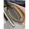 Image 2 : 3 Vintage Oval Wall Mirrors - Largest is 28" x 40"
