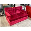 Image 2 : Red Velvet Loveseat