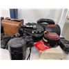 Image 3 : Shelf Lot of Camera Accessories, Binoculars and Cases