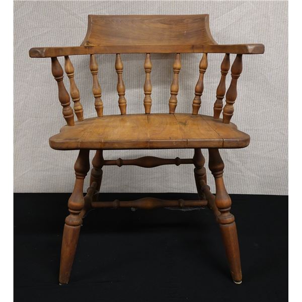 Wooden Captain's Tavern Chair 24" x 18" x 30"H