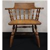 Image 1 : Wooden Captain's Tavern Chair 24" x 18" x 30"H