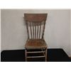 Image 2 : Wooden Spindle-Back Chair w/ Etched Back 16" x 16" x 39"H