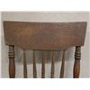 Image 3 : Wooden Spindle-Back Chair w/ Etched Back 16" x 16" x 39"H
