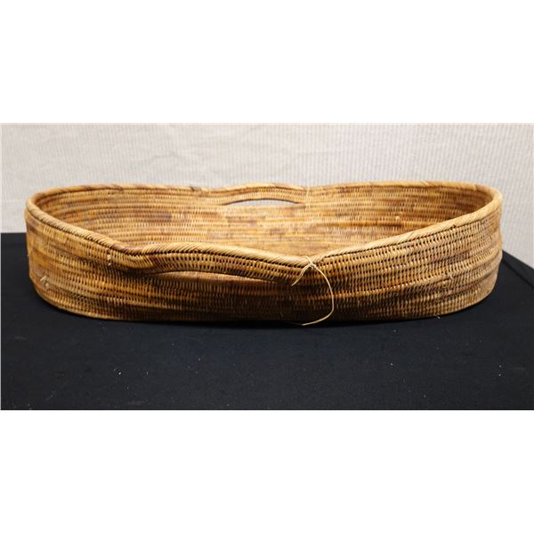 Woven Basket Tray w/ Handles from Bali 26" x 18" x 4"H