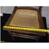 Image 11 : Wooden Spindle-Back Chair w/ Woven Seat 17" x 16" x 42"H