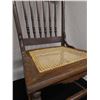 Image 3 : Wooden Spindle-Back Chair w/ Woven Seat 17" x 16" x 42"H