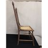 Image 9 : Wooden Spindle-Back Chair w/ Woven Seat 17" x 16" x 42"H