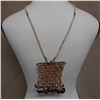 Image 1 : Beaded Necklace w/ Woven Pendant & Fringe from the Soloman Islands 34"L x 4"W