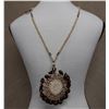 Image 1 : Beaded Necklace w/ Round Pendant from the Soloman Islands 36"L x 4"W