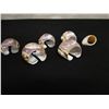 Image 2 : Qty 6 Cowrie Shell Napkin Holders w/ Aquatic Motif
