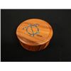 Image 2 : Round Wooden Trinket Box w/ Lid & Honu Turtle Motif 4.25" Dia, 1.5"H