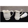 Image 1 : Qty 2 Porcelain I.Godinger Creamers, Misc Sizes