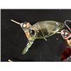 Image 2 : Qty 8 Hummingbird Blown Glass Ornaments w/ 22 Kt Gold Accents Approx. 2.5" Dia
