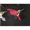 Image 7 : Qty 8 Hummingbird Blown Glass Ornaments w/ 22 Kt Gold Accents Approx. 2.5" Dia