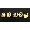 Image 1 : Qty 5 Angel Musicians on Crescent Moons 2" x 1"