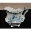 Image 1 : W.H. Grindley & Company England Janette Pattern Gravy Boat 4.5" x 2.5" x 4"H