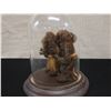 Image 3 : Qty 2 Nature Tree Trolls in Glass Display 6" Dia, 7.5"H