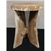 Image 1 : Wooden Tree-Trunk Stool 14" Dia, 19"H