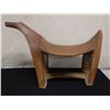 Image 1 : Wooden Coconut Grater Stool from Micronesia 31" x 16.5" x 21"H