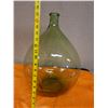 Image 11 : Vintage Green Blown Glass Bottle Marked 20, 11" Dia, 17"H