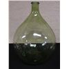 Image 1 : Vintage Green Blown Glass Bottle Marked 20, 11" Dia, 17"H
